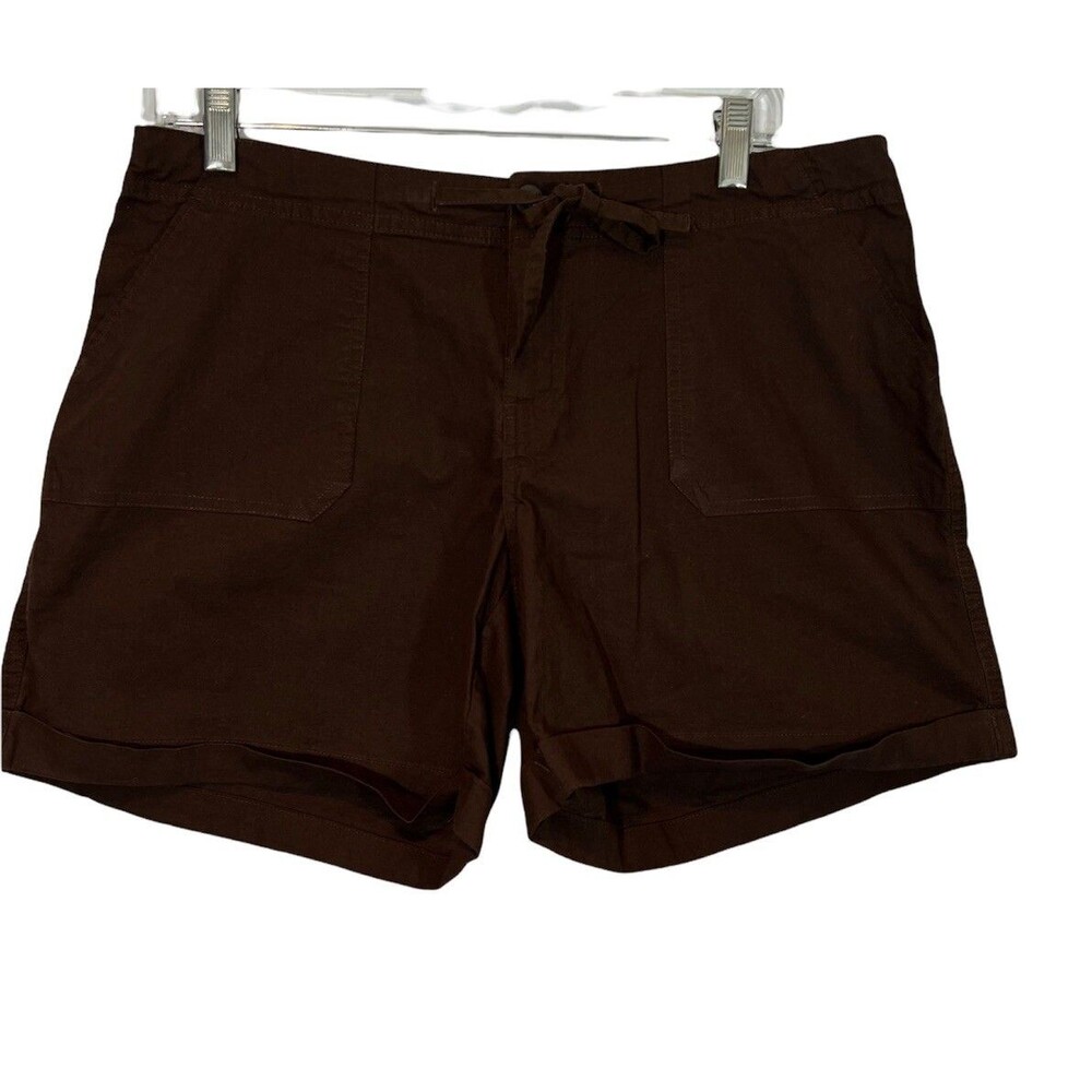 Level 8 Women's Casual Flat Front Shorts - Brown - Size 8